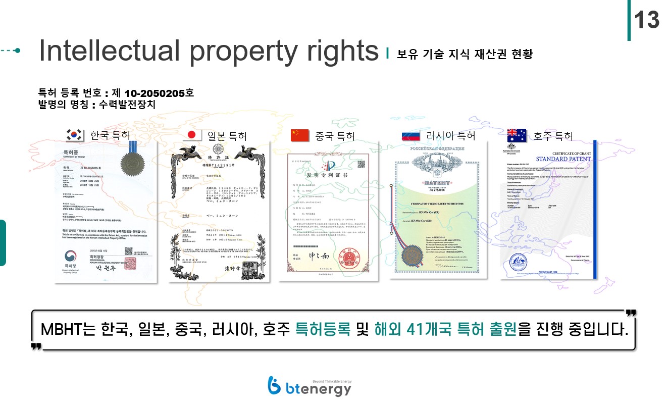 비티에너지 주식회사(MBHT 유수식 소수력발전 시스템) 서비스/제품 정보 - 넥스트유니콘