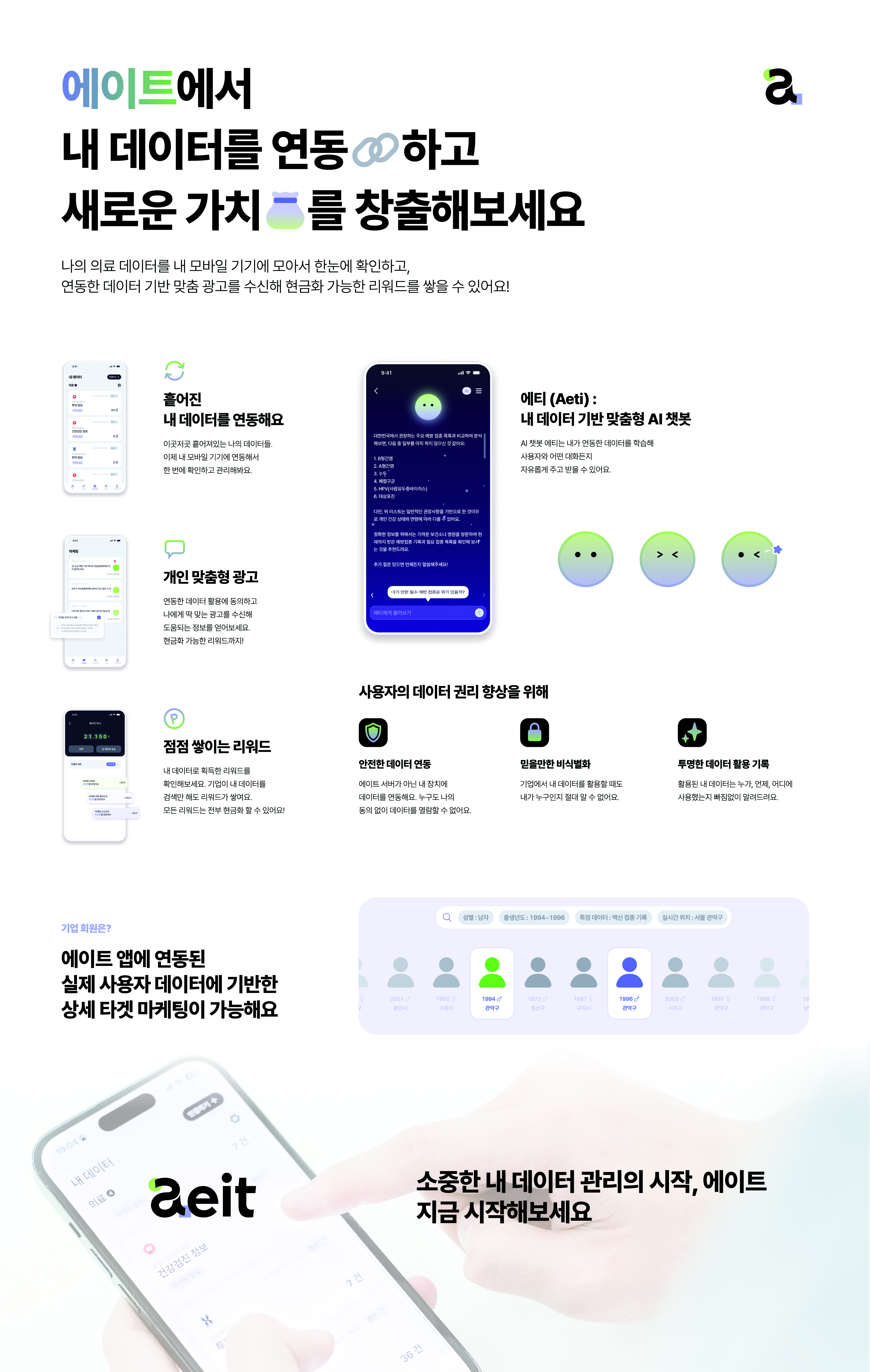 주식회사 솔티랩(AEIT(에이트)) 서비스/제품 정보 - 넥스트유니콘
